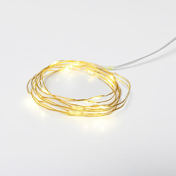 20 LED ΛΑΜΠΑΚIA ΣΕΙΡΑ ΧΡΟΝΟΔΙΑΚ 6 On/18 Off ΘΕΡΜΟ ΛΕΥΚΟ ΧΡΥΣΟ ΚΑΛΩΔ ΧΑΛΚΟΥ & ΜΠΑΤΑΡ 2xAA IP44 2m+10cm  ACA – X0120135