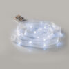 WHITE RIBBON, 20 LED  ΛΑΜΠ. ΧΑΛΚΟΥ, CW,  ΑΣΗΜΙ ΚΑΛ. & ΜΠΑΤ. 3xAA, IP20, 2M+10CM, 1.2W ACA – X01202118