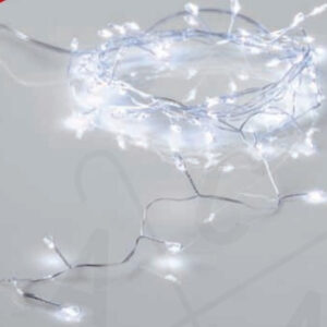 BALL Σχέδιο 20 LED ΛΑΜΠΑΚΙΑ ΣΕΙΡΑ ΨΥΧΡΟ ΛΕΥΚΟ ΑΣΗΜΙ ΚΑΛΩΔ ΧΑΛΚΟΥ & ΜΠΑΤΑΡ 2xAA IP20 2m+10cm 1.2W ACA – X01202116