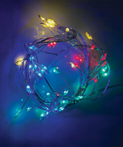 50 CLUSTER LED ΛΑΜΠΑΚ ΣΕΙΡΑ RGBY ΑΣΗΜΙ ΚΑΛΩΔ ΧΑΛΚΟΥ & ΜΠΑΤΑΡ 3xAA IP20 2.5m+30cm 3W ACA – X01503117