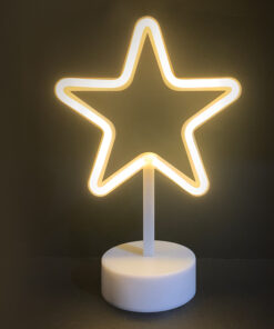 ΑΣΤΕΡΙ, 39 NEON LED ΛΑΜΠΑΚΙΑ ΜΕ ΜΠΑΤΑΡΙΑ (3xAA)/USB, ΘΕΡΜΟ ΛΕΥΚΟ, IP20, 19x10x28.5cm ACA – X04001310