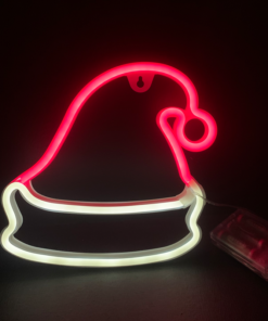 ΚΑΠΕΛΟ, 114 NEON LED ΛΑΜΠΑΚΙΑ ΜΕ ΜΠΑΤΑΡΙΑ (3xAA)/USB, ΚΟΚΚΙΝΟ & CW, IP20, 19x2x22cm ACA – X04004321