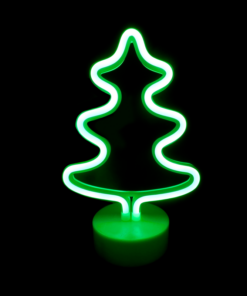 ΔΕΝΤΡΟ, 44 NEON LED ΛΑΜΠΑΚΙΑ ΜΕ ΜΠΑΤΑΡΙΑ (3xAA)/USB, ΠΡΑΣΙΝΟ, IP20, 19x10x26cm ACA – X04445306