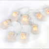 SILICONE SANTA, 10 LED ΛΑΜΠΑΚΙΑ ΣΕΙΡΑ ΜΠΑΤΑΡΙΕΣ (2xAA), WW, IP20, 135+30cm, ΔΙΑΦ. ΚΑΛ. ΤΡΟΦ. ACA – X04101105