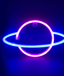 ΠΛΑΝΗΤΗΣ, 108 NEON LED ΛΑΜΠΑΚΙΑ ΜΕ ΜΠΑΤΑΡΙΑ (3xAA)/USB, ΡΟΖ & ΜΠΛΕ, IP20, 17.5x2x30cm ACA – X041087319