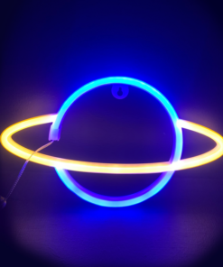 ΠΛΑΝΗΤΗΣ, 116 NEON LED ΛΑΜΠΑΚΙΑ ΜΕ ΜΠΑΤΑΡΙΑ (3xAA)/USB, ΧΡΥΣΟ & ΜΠΛΕ, IP20, 17.5x2x30cm ACA – X041166319