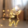 WINDOW PLASTIC SANTA 10 LED ΛΑΜΠΑΚΙΑ  WW ΜΠΑΤ. (3ΧΑΑΑ) IP20 13X20.5CM ACA – X04151105