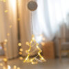 WINDOW PLASTIC CHRISTMAS TREE 10 LED ΛΑΜΠΑΚΙΑ  WW ΜΠΑΤ. (3ΧΑΑΑ) IP20 9X16CM ACA – X04151106