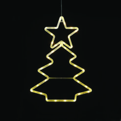 “PLASTIC XMAS TREE” 36 LED ΛΑΜΠΑΚΙΑ WW ΜΠΑΤ. (3ΧΑΑ)/USB, IP20, 32*0.5*44.5 ACA – X04361306