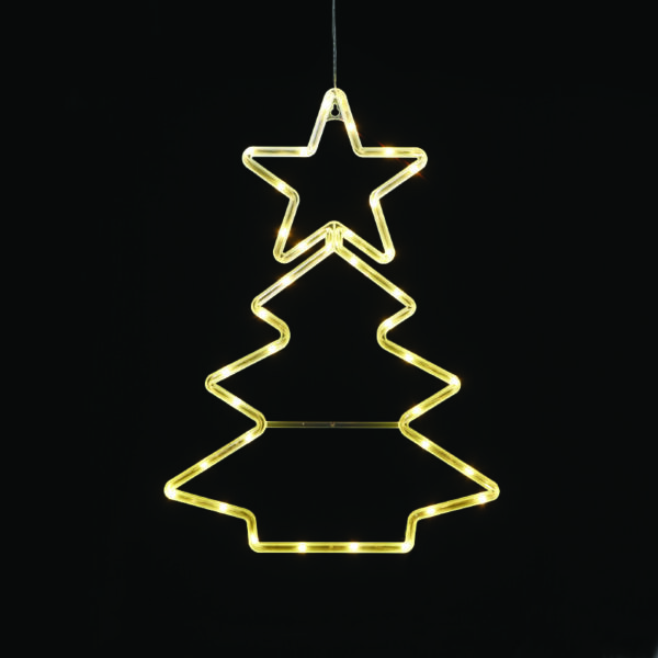 "PLASTIC XMAS TREE" 36 LED ΛΑΜΠΑΚΙΑ WW ΜΠΑΤ. (3ΧΑΑ)/USB, IP20, 32*0.5*44.5 ACA - X04361306