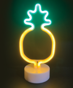 ΑΝΑΝΑΣ, 41 NEON LED ΛΑΜΠΑΚΙΑ ΜΕ ΜΠΑΤΑΡΙΑ (3xAA)/USB, ΠΡΑΣΙΝΟ & ΚΙΤΡΙΝΟ, IP20, 17x10x28,5cm ACA – X044110328