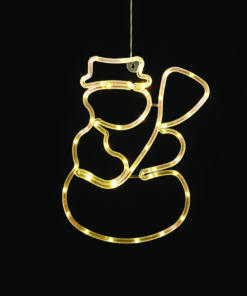 “PLASTIC SNOWMAN” 44 LED ΛΑΜΠΑΚΙΑ WW ΜΠΑΤ. (3ΧΑΑ)/USB, IP20, 24.4*0.7*35.7 ACA – X04441304