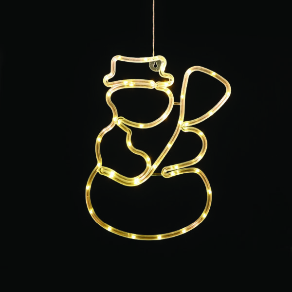 "PLASTIC SNOWMAN" 44 LED ΛΑΜΠΑΚΙΑ WW ΜΠΑΤ. (3ΧΑΑ)/USB, IP20, 24.4*0.7*35.7 ACA - X04441304