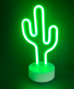 ΚΑΚΤΟΣ, 45 NEON LED ΛΑΜΠΑΚΙΑ ΜΕ ΜΠΑΤΑΡΙΑ (3xAA)/USB, ΠΡΑΣΙΝΟ, IP20, 15x10x25.5cm ACA – X04455315