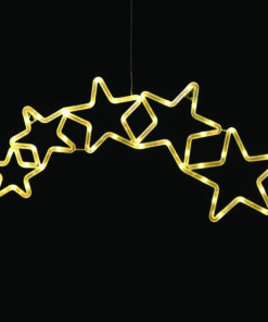 “PLASTIC 5 STARS” 47 LED ΛΑΜΠΑΚΙΑ WW ΜΠΑΤ. (3ΧΑΑ)/USB, IP20, 54*0.5*25 ACA – X04471332