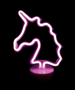 ΜΟΝΟΚΕΡΟΣ, 47 NEON LED ΛΑΜΠΑΚΙΑ ΜΕ ΜΠΑΤΑΡΙΑ (3xAA)/USB, ΡΟΖ, IP20, 25x10x28cm ACA – X04477313