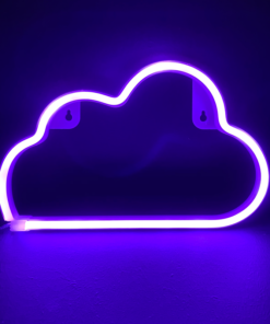 ΣΥΝΝΕΦΟ, 48 NEON LED ΛΑΜΠΑΚΙΑ ΜΕ ΜΠΑΤΑΡΙΑ (3xAA)/USB, ΜΩΒ, IP20, 29.5x2x18.5cm ACA – X04488316