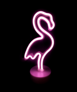 ΦΛΑΜΙΝΓΚΟ, 49 NEON LED ΛΑΜΠΑΚΙΑ ΜΕ ΜΠΑΤΑΡΙΑ (3xAA)/USB, ΡΟΖ, IP20, 16x10x28.5cm ACA – X04497314