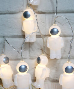 SILICONE PLASTIC SPACEMEN, 10LED ΛΑΜΠΑΚΙΑ ΣΕΙΡΑ ΜΠΑΤ(2xAA) ΘΕΡΜ ΛΕΥΚ IP20 135+30cm ΔΙΑΦ ΚΑΛΩΔ ΤΡΟΦ ACA – X05101110