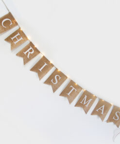 HESSIAN X-MAS FLAG , 15 MINI LED WW ΛΑΜΠΑΚΙΑ ΑΣΗΜΙ ΧΑΛK. ΜΠ/ΡΙΕΣ (3xAA), IP20, 150+30cm, ΔΙΑΦ. ΚΑΛ. ACA – X05151117