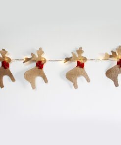 HESSIAN REINDEER , 20 MINI LED WW ΛΑΜΠΑΚΙΑ ΑΣΗΜΙ ΧΑΛK. ΜΠ/ΡΙΕΣ (3xAA), IP20, 180+30cm, ΔΙΑΦ. ΚΑΛ. Τ ACA – X05201116