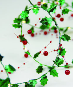 MISTLETOE BERRIES GARLAND 20 LED ΛΑΜΠ ΚΑΛΩΔΙΟ ΧΑΛΚΟΥ ΘΕΡΜΟ ΣΤΑΘΕΡΟ ΜΠΑΤ (2ΧΑΑ) 1,8m IP20 0,3m ΚΑΛ ACA – X05201121
