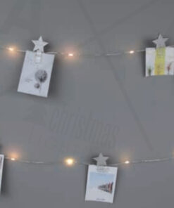 12 GLITTER STAR CLIPS, 25 LED WW Λ/ΚΙΑ ΑΣΗΜΙ ΧΑΛΚΟΣ ΜΠ/ΡΙΕΣ (3xAA), IP20, 240+30cm, ΔΙΑΦ. ΚΑΛ. Τ ACA – X05251111
