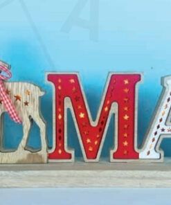 WOODEN X-MAS 2 26 MINI LED WW Λ/ΚΙΑ ΜΠ/ΡΙΕΣ (3AA) IP20 45X3.5X20CM ACA – X05261113