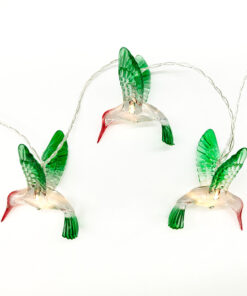 “ACRYLIC COLORED BIRDS”, 10 LED ΛΑΜΠ. ΣΕΙΡΑ ΜΠΑΤ. (3xAA), WW,IP20, 135+30cm, ΔΙΑΦ. ΚΑΛ. ΤΡΟΦ. ACA – X061011238