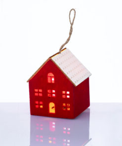 FELT HOUSE WOODEN ROOF ΚΟΚΚΙΝΟ 1 MINI LED ΔΙΑΚ ΘΕΡΜΟ ΛΑΜΠ ΜΠΑΤ 3*AG10 (ΣΥΜΠΕΡΙΛΑΜΒ) 8*8*9,6cm ACA – X06119259