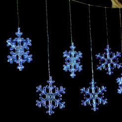 SNOWFLAKE ICICLE 120 CW LED ΒΡΟΧΗ, 30/50CM, ΑΝΤΑΠΤ(31V)ΣΤΑΘΕΡΑ, ΕΠΕΚΤ(ΜΑΧ 3)IP44, 3m ΔΙΑΦ. ΚΑΛ. ACA – X0612024203