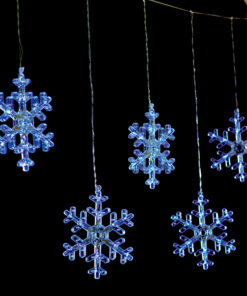 SNOWFLAKE ICICLE 120 CW LED ΒΡΟΧΗ, 30/50CM, ΑΝΤΑΠΤ(31V)ΣΤΑΘΕΡΑ, ΕΠΕΚΤ(ΜΑΧ 3)IP44, 3m ΔΙΑΦ. ΚΑΛ. ACA – X0612024203