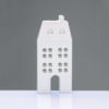 WOODEN DECORATIVE WHITE HOUSE   ΜΟΤΙΦ 6,5*2*14,5cm ACA – X061471