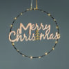 HANGING MERRY CHRISTMAS TREE 20 MINI LED ΘΕΡΜΟ ΛΑΜΠ ΜΠΑΤ 2*CR2032 (ΣΥΜΠΕΡ) IP20 ΔΙΑΜ:26cm 30cm ΚΑΛ ACA – X062019260
