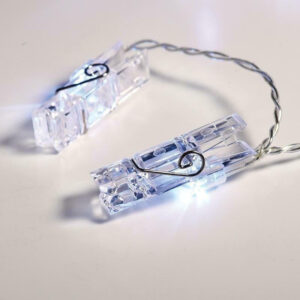 PLASTIC CLIPS 20LED ΛΑΜΠΑΚ ΣΕΙΡΑ ΜΠΑΤΑΡ.(3xAA)&ΧΡΟΝΟΔΙΑΚ (6ΟΝ/18OFF) ΨΥΧΡΟ ΛΕΥΚΟ IP20 285+30cm  ACA – X062021332