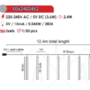 “SNOWDROP” 240 CW LED ΛΑΜΠ., 30LX8DROPS ΜΗΚ.50CM, ΑΝΤΑΠΤ(5V), ΕΠΕΚΤ(ΜΑΧ 2)IP44, 7.4m+5m ΔΙΑΦ. ΚΑΛ ACA – X062402452