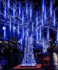 “SNOWDROP” 240 CW LED ΛΑΜΠ., 30LX8DROPS ΜΗΚ.50CM, ΑΝΤΑΠΤ(5V), ΕΠΕΚΤ(ΜΑΧ 2)IP44, 7.4m+5m ΔΙΑΦ. ΚΑΛ ACA – X062402452