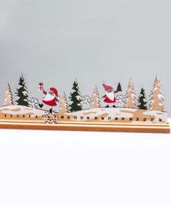 WOODEN XMAS COUNTDOWN WITH SANTA ΔΙΑΚΟΣΜHTIKO ΜΟΤΙΦ 33x5x10cm ACA – X063361