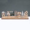 WOODEN XMAS COUNTDOWN WITH TREES ΔΙΑΚΟΣΜΗΤΙΚΟ ΜΟΤΙΦ 33x5x10cm ACA – X063362