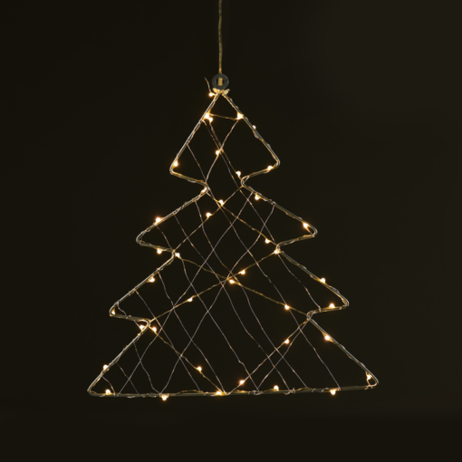 “1D Copper Wire Metal Motifs” ΔΕΝΤΡΟ 40 ΜINI LED ΛΑΜΠΑΚ ΜΕ ΚΑΛΩΔΧΑΛΚΟΥ & ΑΝΤΑΠΤΡΟΡΑ(3V DC)ΘΕΡΜΟ ACA – X064014250