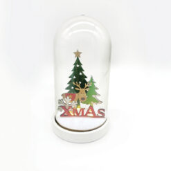 DEER, PLASTIC SNOWY COVER BALL 5 MINI LED ΛΑΜΠ. ΜΠΑΤ. (2xAAA), WW,IP20, D11X19CM ACA – X06511217