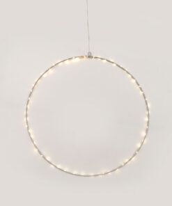 D40CM SILVER ROUND 55 ΜΙΝΙ LED ΛΑΜ, WW, ΑΣΗΜΙ ΚΑΛΩΔ. ΧΑΛΚΟΥ,ΑΝΤΑΠΤ.(3VDC),IP44, 3M ΔΙΑΦ ΚΑΛ ACA – X065514227