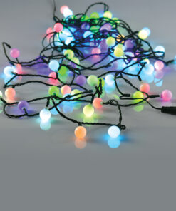 WHITE BALL 80 RGBY LED ΛΑΜΠAKIA ΣΕΙΡΑ, 10CM, ΑΝΤΑΠΤ (4.5V) & ΠΡΟΓΡ., ΕΠΕΚΤ (ΜΑΧ 3) IP44, 8m+3m ACA – X068034101