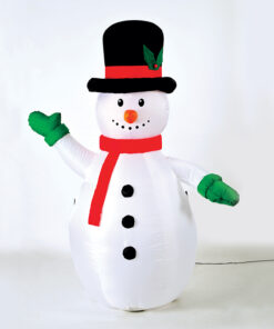 INFLATABLE SNOWMAN  1 LED ΛΑΜΠ. ΑΝΤΑΠ. (12V), RGB,  ΣΤΑΘ. IP44, Η180CM, 2M ΠΡΑΣ. ΚΑΛ. ΤΡΟΦ. ACA – X07003439