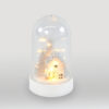 PLASTIC COVER BALL WHITE HOUSE, 10 MINI WW LED ΛΑΜΠAKIA ΜΠΑΤ. (3XAA) IP20 Φ11X19CM ACA – X07101134