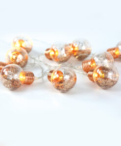 GLASS COPPER LED BULB  10 LED ΛΑΜΠAKIA ΣΕΙΡΑ ΜΠΑΤ. (2xAA), WW,IP20, 135+30cm, ΔΙΑΦ ΚΑΛ ΤΡΟΦ. ACA – X07101136