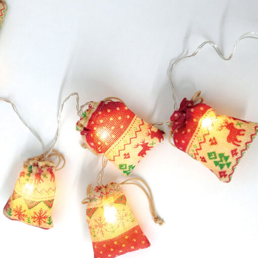 WOOVEN BAGS, 10 LED ΛΑΜΠ. ΣΕΙΡΑ WW ΜΠΑΤ. (2XAA) IP20 135+15CM ΔΙΑΦ ΚΑΛ ΤΡΟΦ. ACA – X07101148