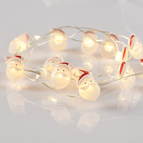 SANTA 15 MINI LED ΛΑΜΠΑΚIA ΣΕΙΡΑ, WW, ΑΣΗΜΙ ΚΑΛΩΔ. ΧΑΛΚΟΥ, MΠΑΤ. (2ΑΑ),IP20, 140+30CM ΔΙΑΦ ΚΑΛ ACA - X07151103