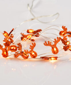 REINDEER 15 MINI LED ΛΑΜΠΑΚ. ΣΕΙΡΑ, WW, ΑΣΗΜΙ ΚΑΛΩΔ. ΧΑΛΚΟΥ, MΠΑΤ. (2ΑΑ),IP20, 140+30CM ΔΙΑΦ ΚΑΛ ACA – X07151104