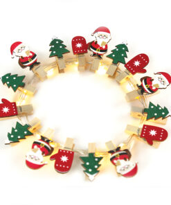 SANTA & TREES 16 MINI LED ΛΑΜΠ. ΣΕΙΡΑ, WW, ΑΣΗΜΙ ΚΑΛ. ΧΑΛΚ., MΠΑΤ. (2ΑΑ),IP20, 150+30CM ΔΙΑΦ ΚΑΛ ACA – X07161105